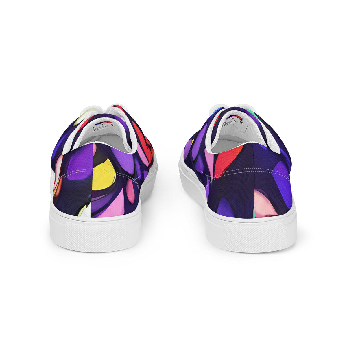 Women's Lace-Up Canvas Shoes - Bubble Fantasia