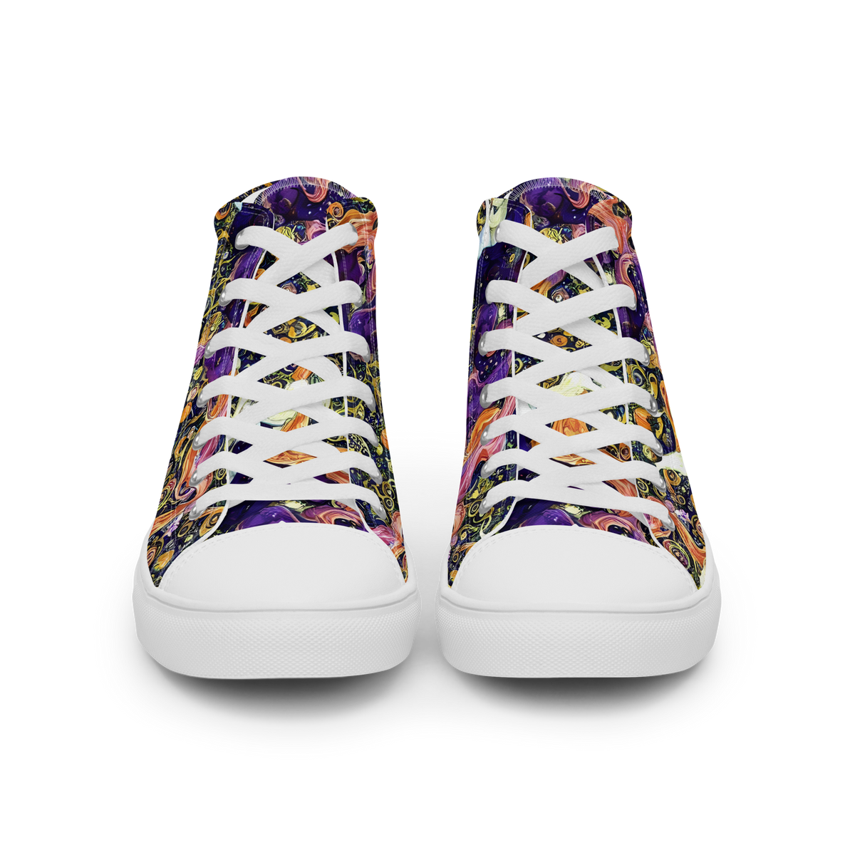 Women's High Top Canvas Shoes - Ethereal Waltz