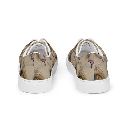 Women's Lace-Up Canvas Shoes - Emerald Gaze