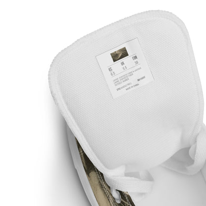 Men's High Top Canvas Shoes - Feline Symphony