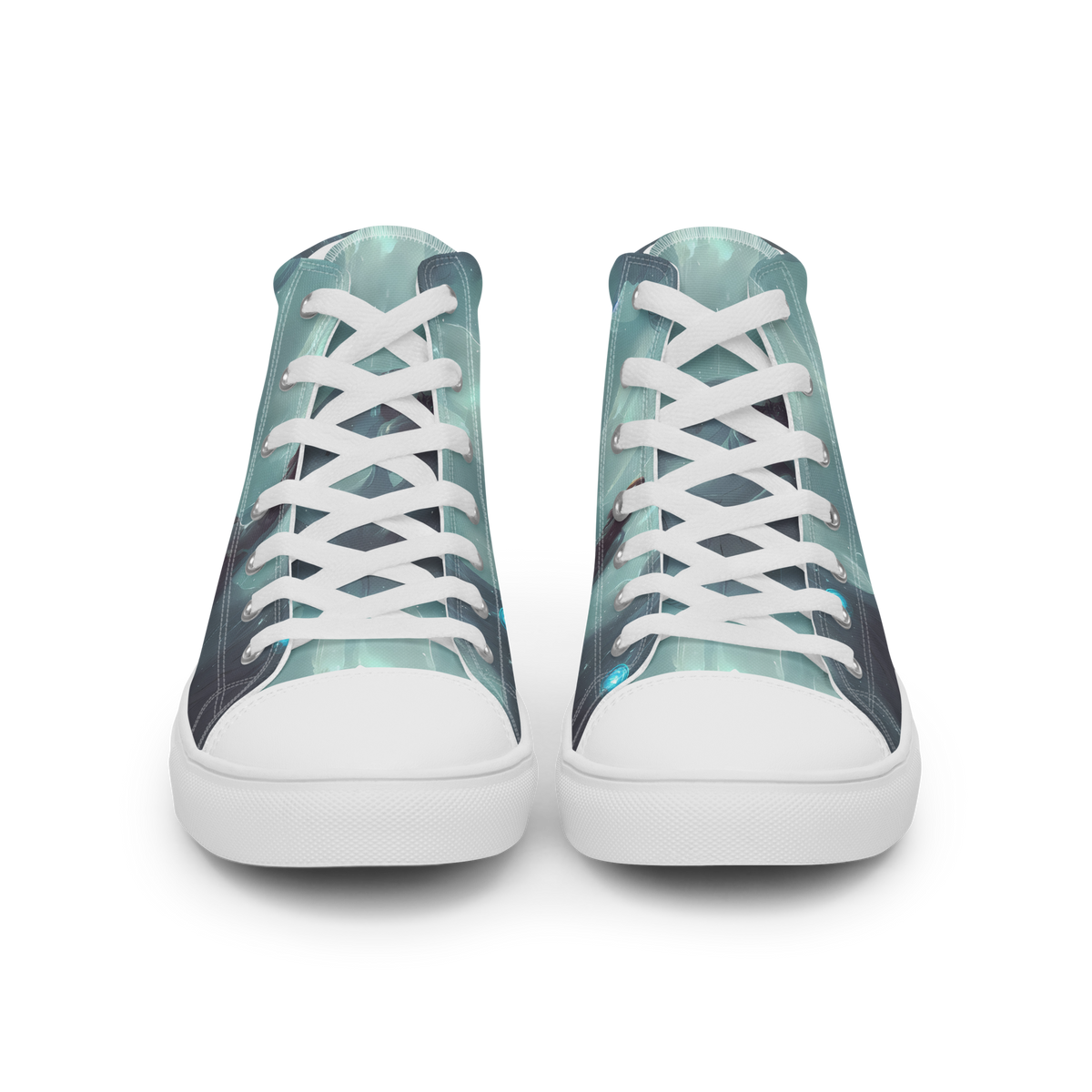 Women's High Top Canvas Shoes - Liquid Serenity