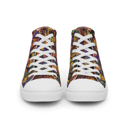 Women's High Top Canvas Shoes - Kaleidoscopic Spirits