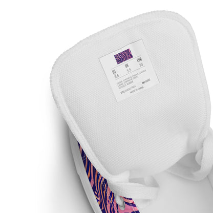 Women's High Top Canvas Shoes - Ethereal Etch
