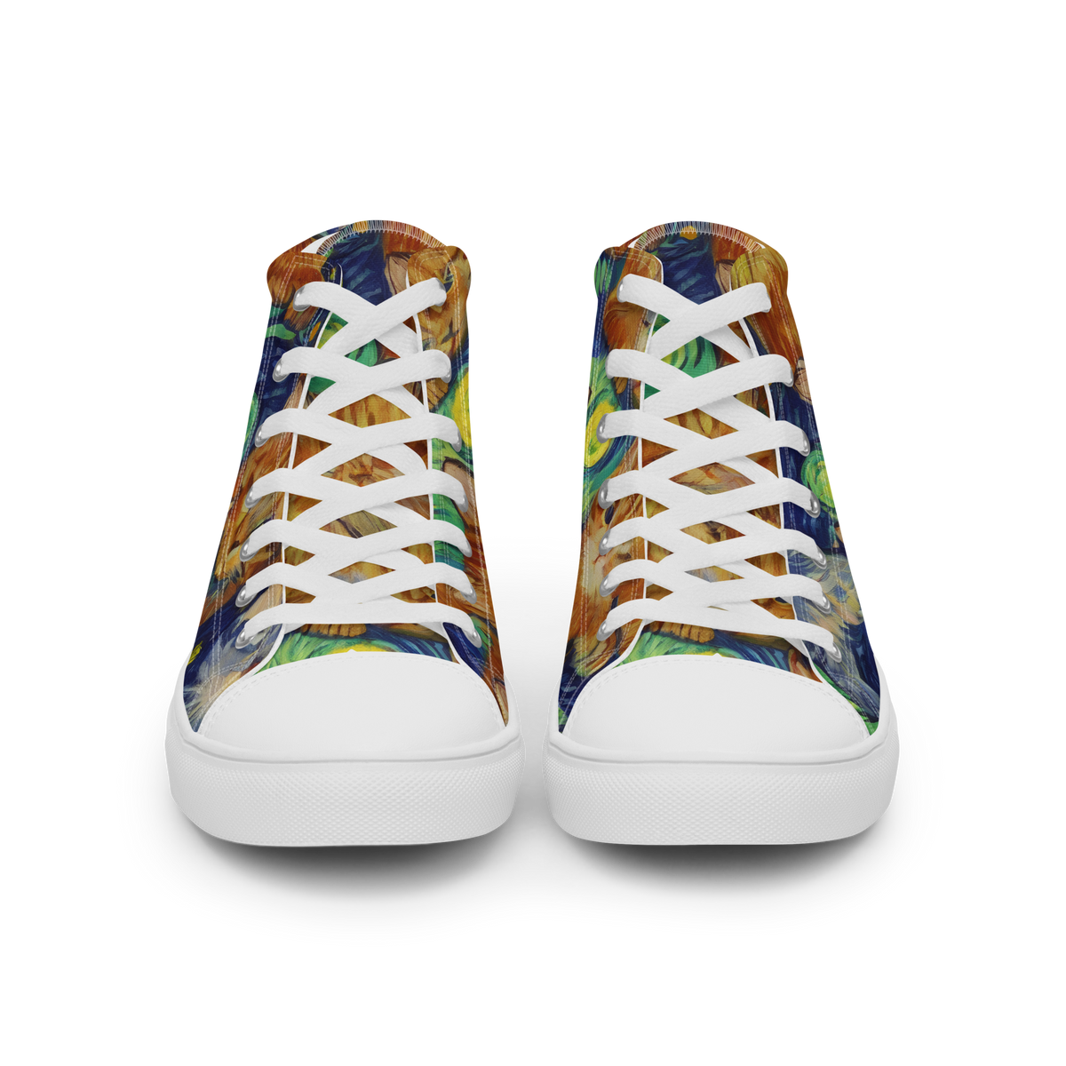Women's High Top Canvas Shoes - Celestial Claws