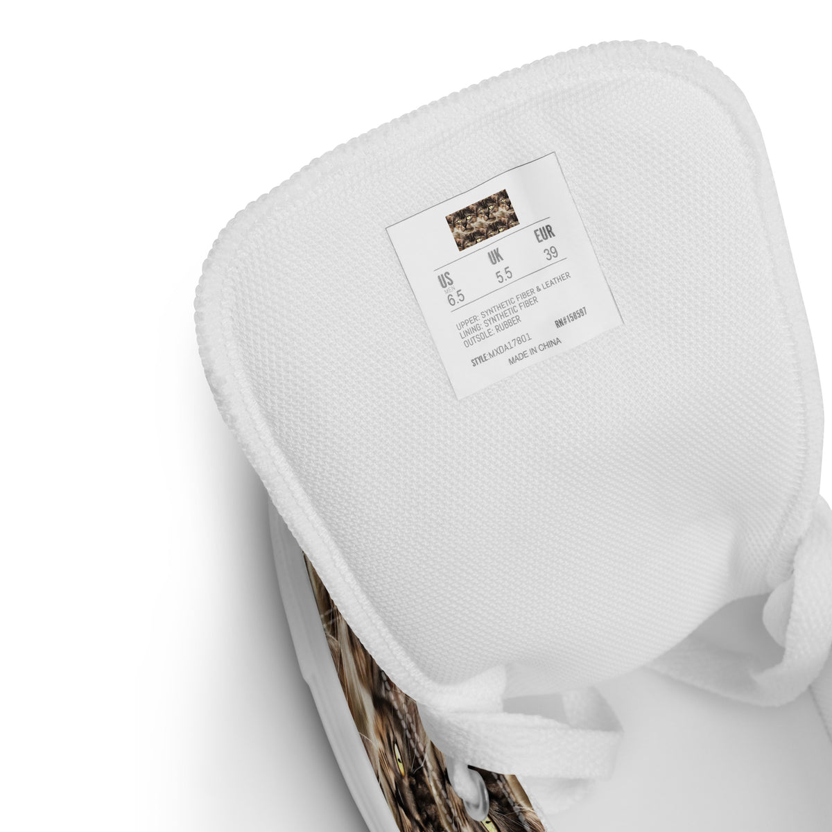 Women's High Top Canvas Shoes - Feline Reverie