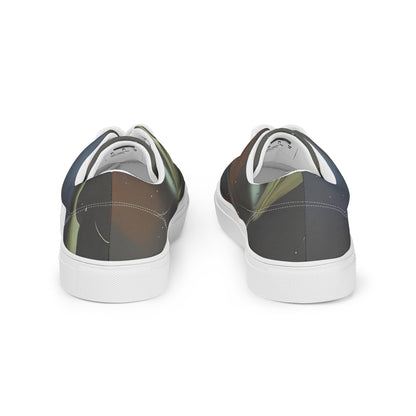 Women's Lace-Up Canvas Shoes - Ethereal Echoes