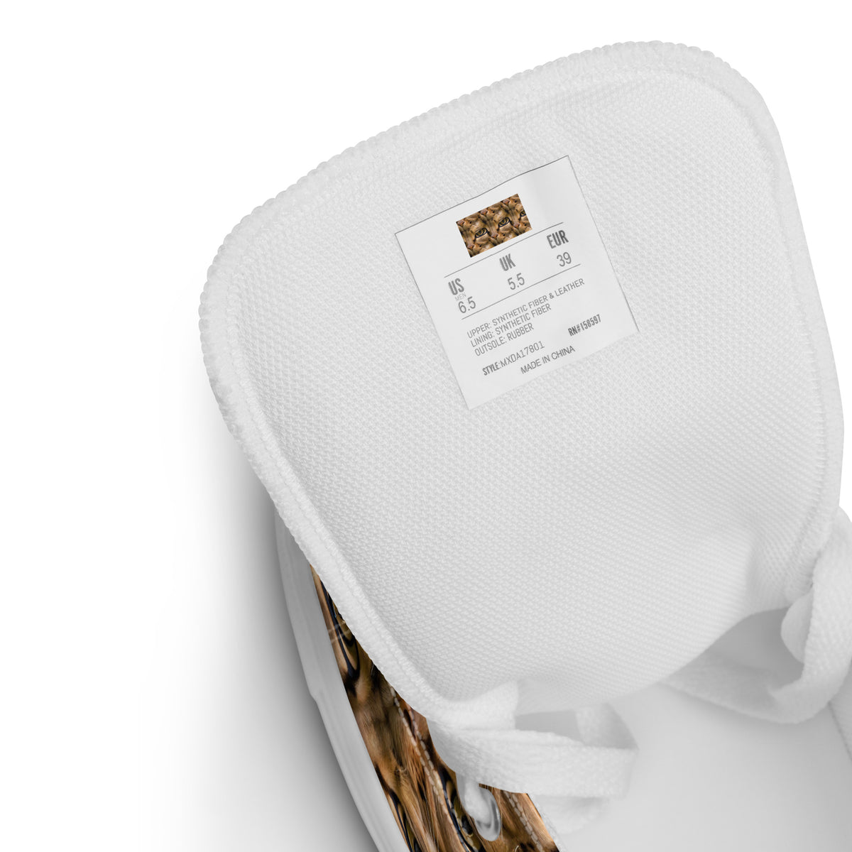 Women's High Top Canvas Shoes - Feline Whisper