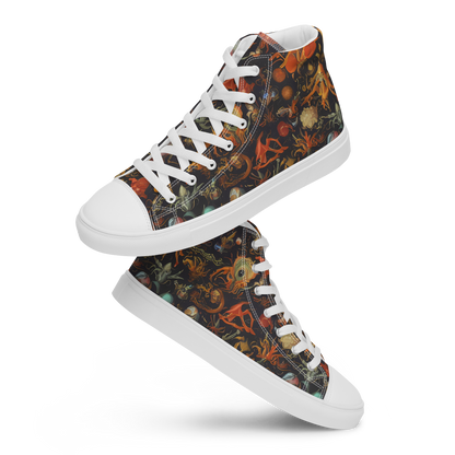 Men's High Top Canvas Shoes - Florescent Void
