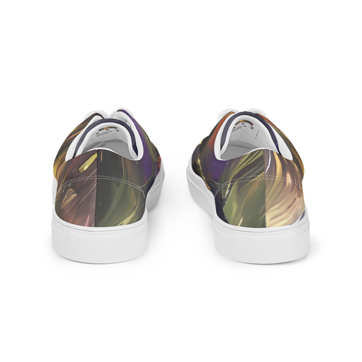 Women's Lace-Up Canvas Shoes - Orbiting Embers