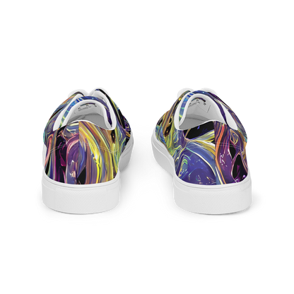 Men's Lace-Up Canvas Shoes - Lebacq Swirl