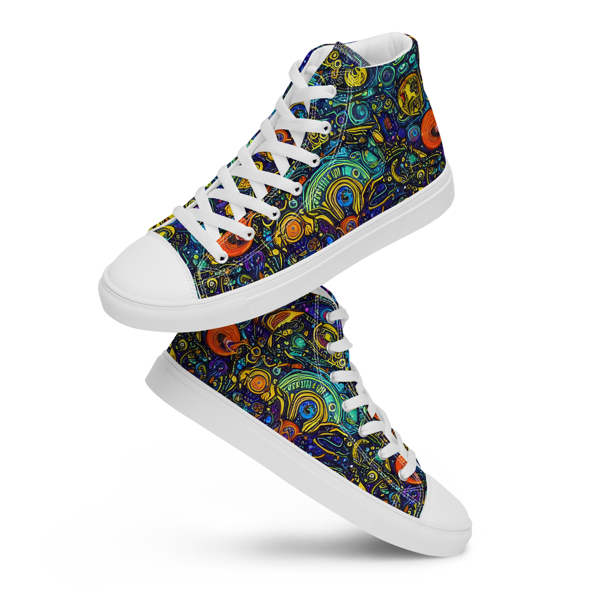 Women's High Top Canvas Shoes - Vasnetsov Vortex