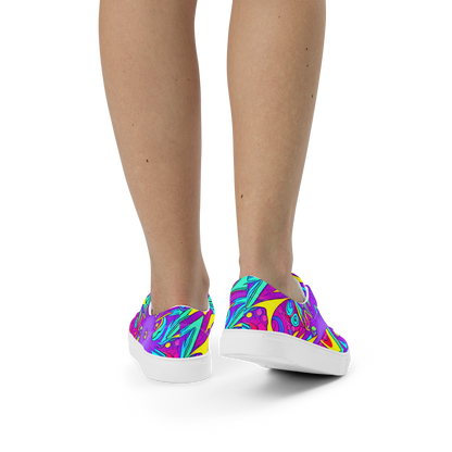 Women's Lace-Up Canvas Shoes - Nebula Radiance