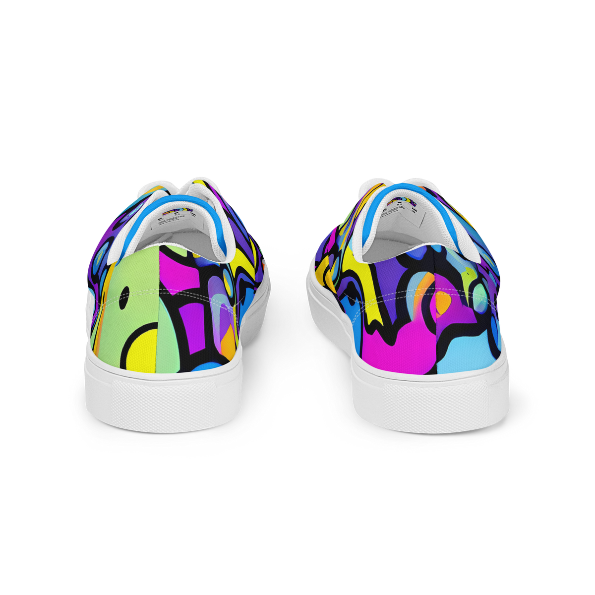Women's Lace-Up Canvas Shoes - Radiant Lagoon