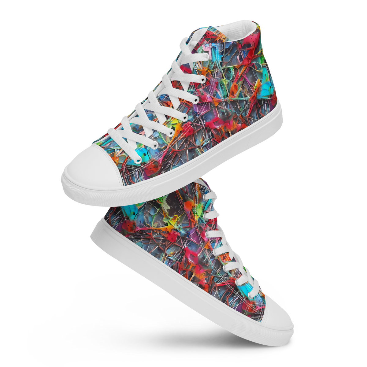 Women's High Top Canvas Shoes - Junkyard Jewel