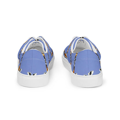 Women's Lace-Up Canvas Shoes - Giraffe Glow