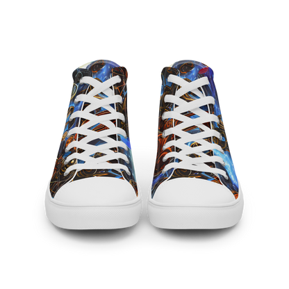 Men's High Top Canvas Shoes - Pimenov's Cosmos
