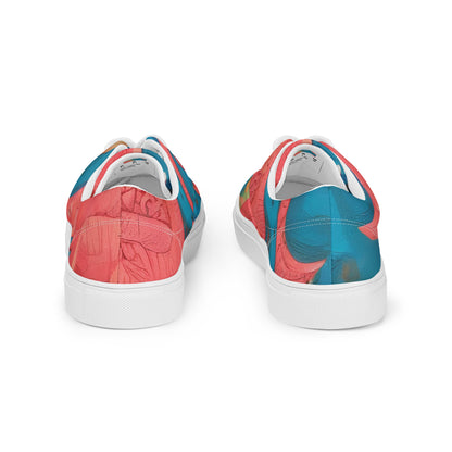 Women's Lace-Up Canvas Shoes - Jurassic Jive
