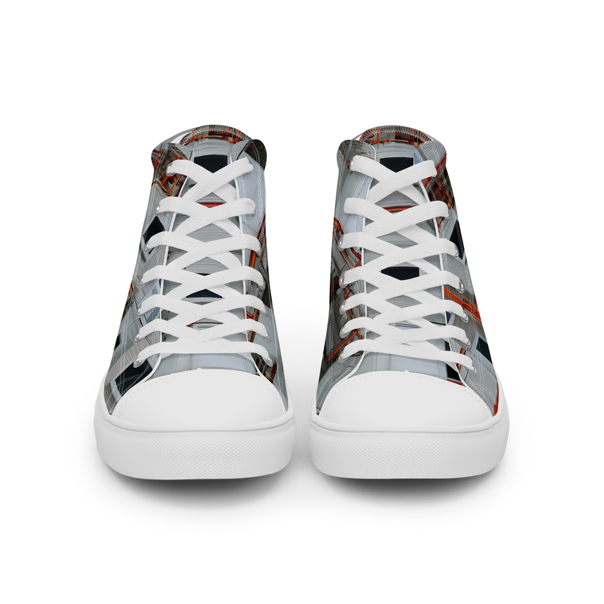 Women's High Top Canvas Shoes - Industrial Reverie