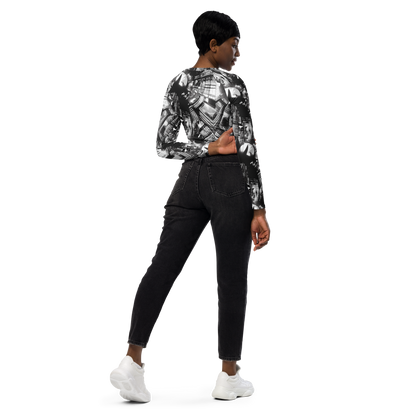 Long Sleeve Crop Top - Silent Reflection