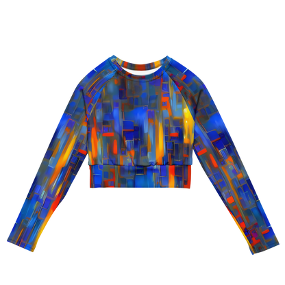 Long Sleeve Crop Top - Neoplastique Flow