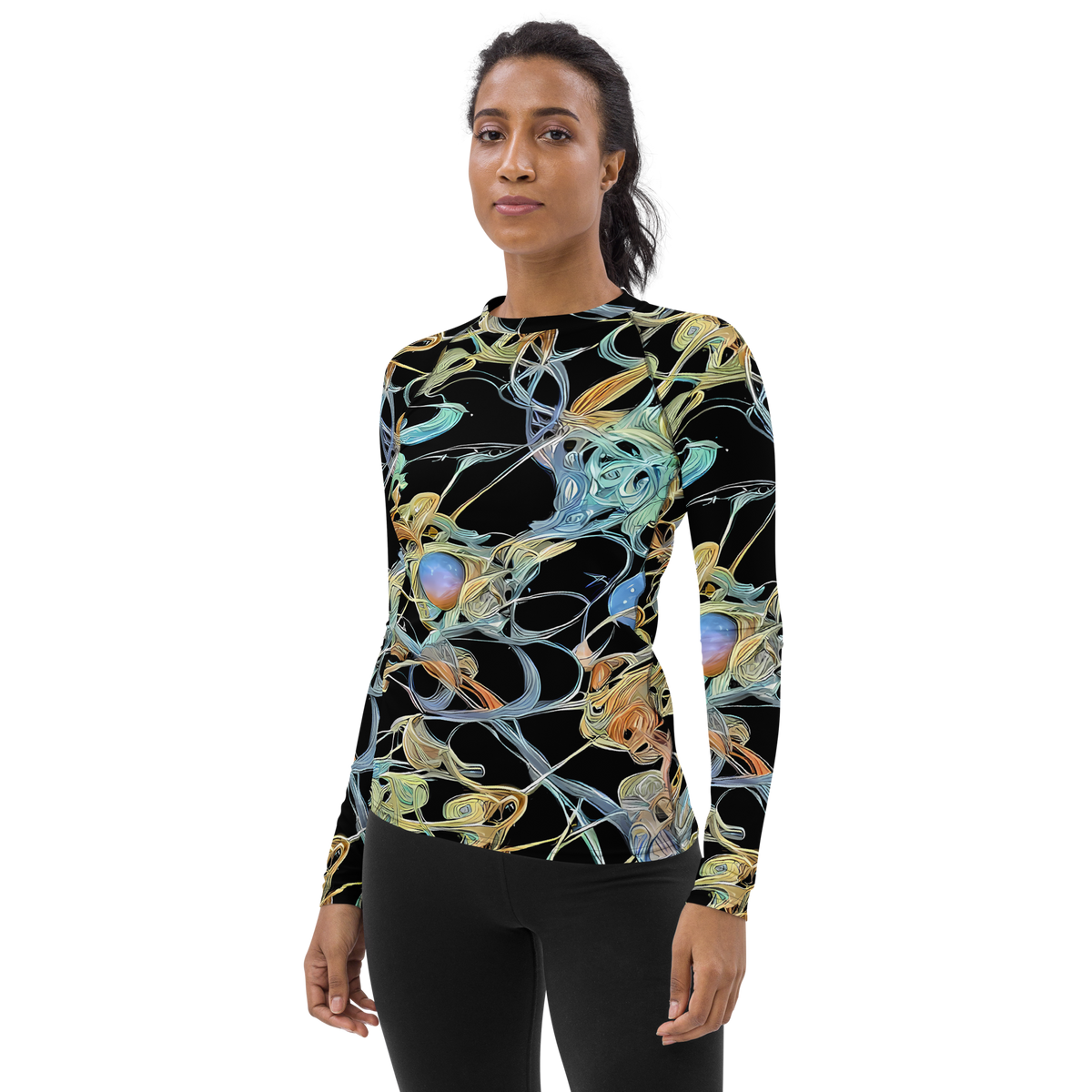 Women's Rash Guard - Infinite Mist