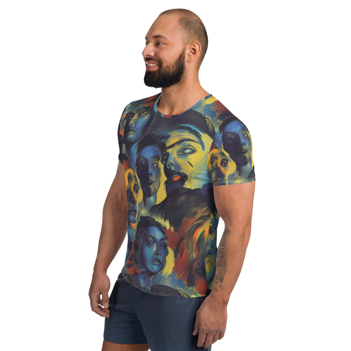 Men's Athletic T-Shirt - Vivid Visage