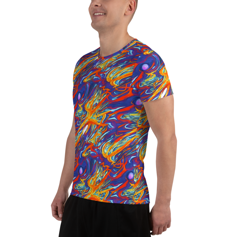 Men's Athletic T-Shirt - Galactic Ember