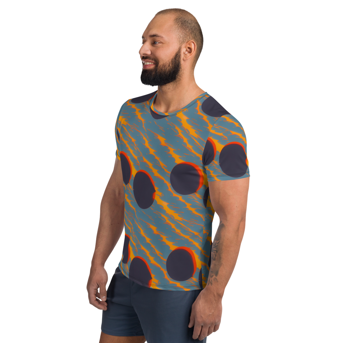 Men's Athletic T-Shirt - Flames of Gravity