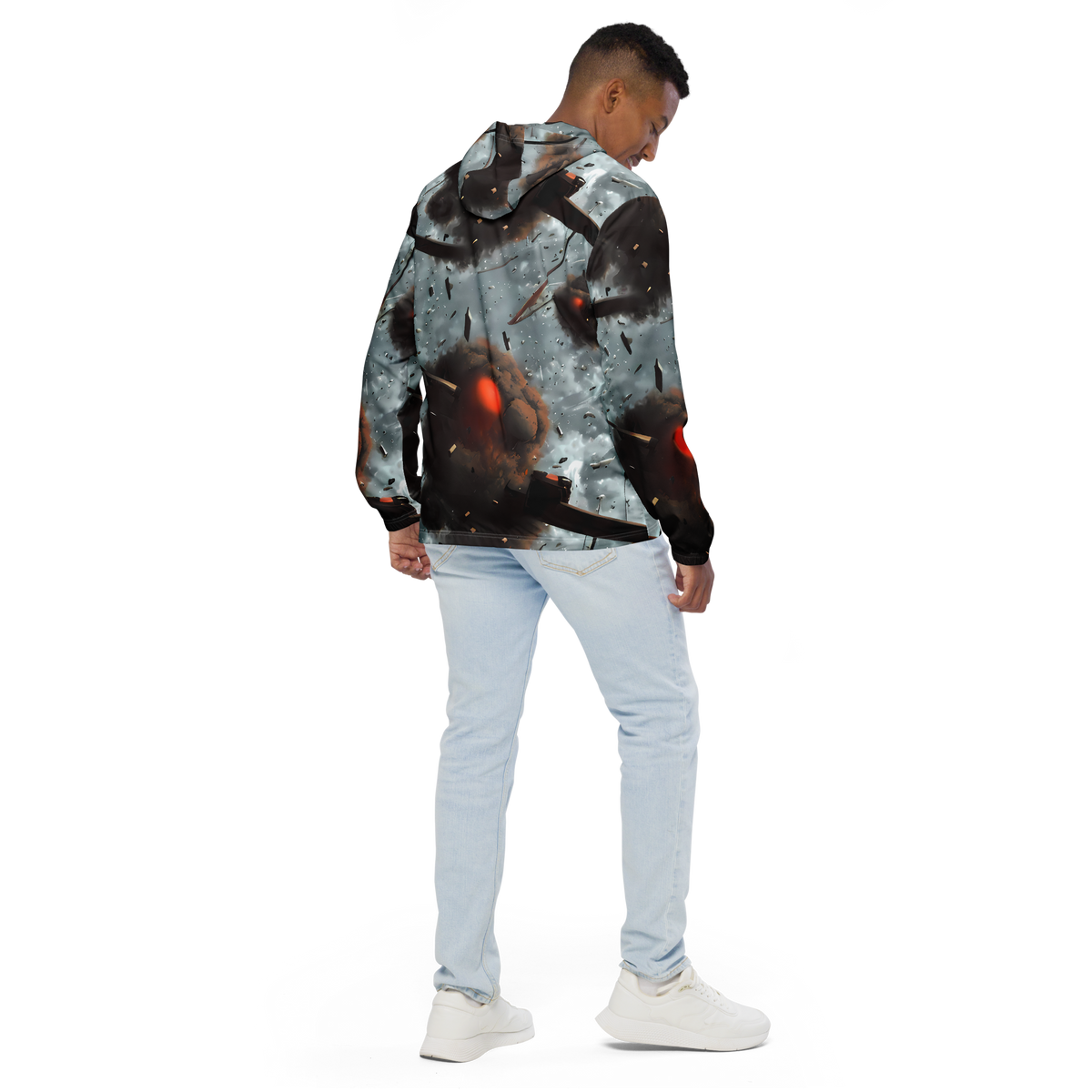 Men's Windbreaker - Celestial Collision
