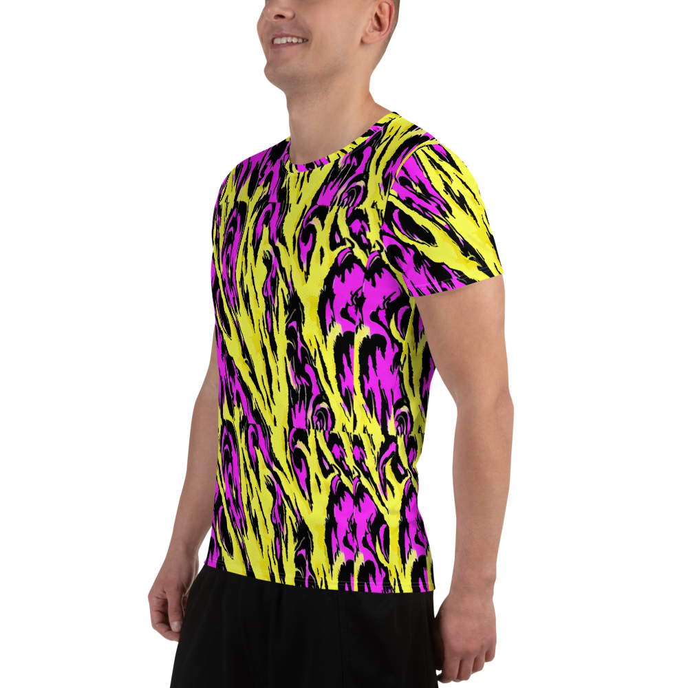 Men's Athletic T-Shirt - Neon Savanna