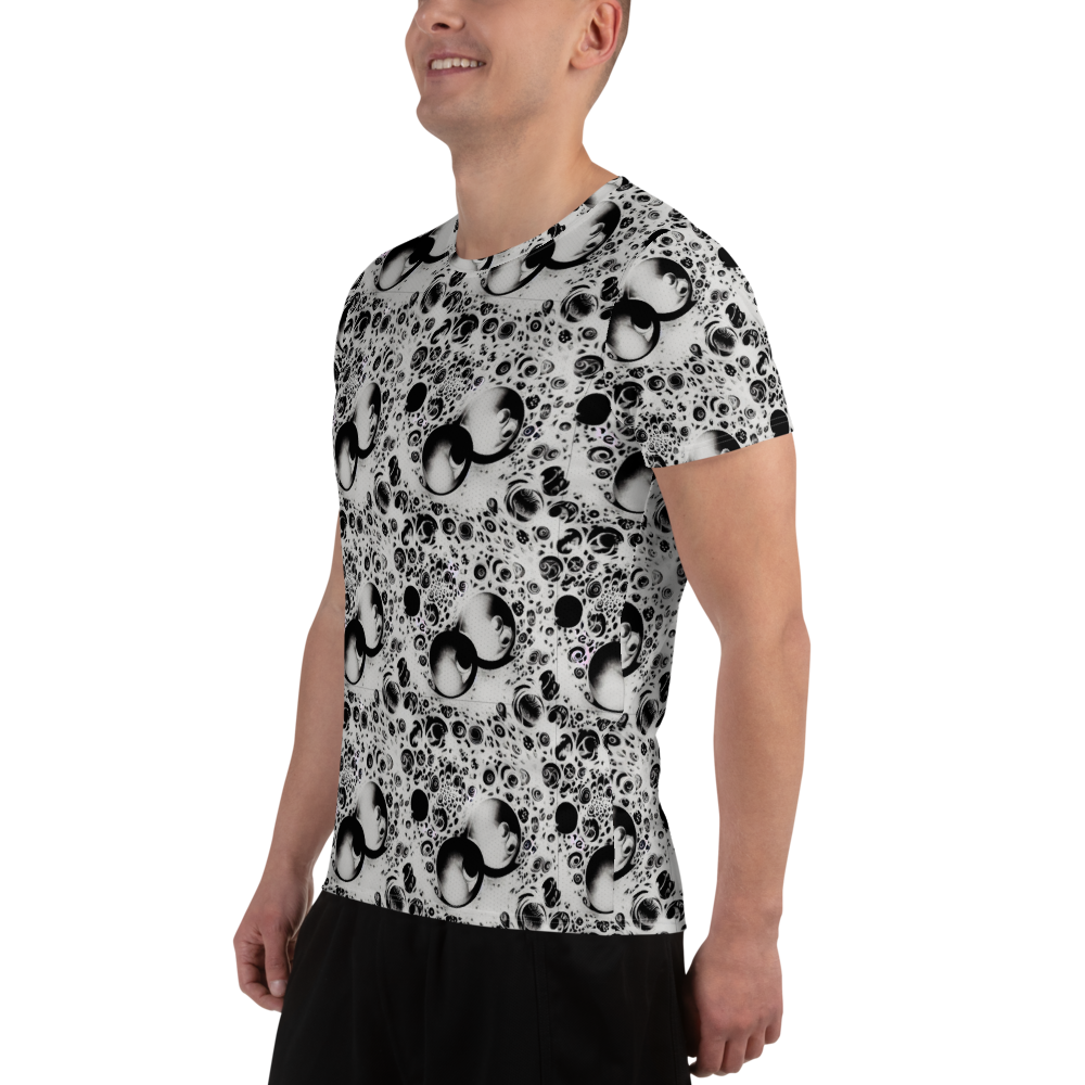 Men's Athletic T-Shirt - Crater Swirl