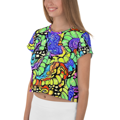 Women's Crop Tee - Frostwork Fantasy