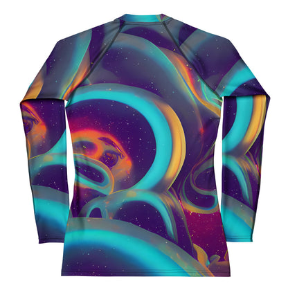 Women's Rash Guard - Dreamscape Twine