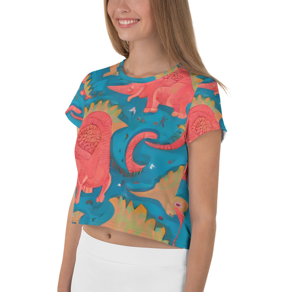 Women's Crop Tee - Jurassic Jive
