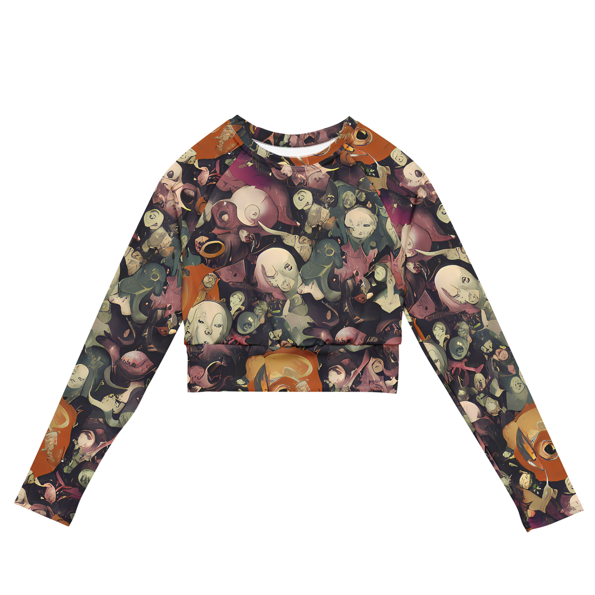 Long Sleeve Crop Top - Visions of the Unseen