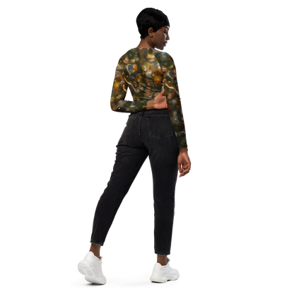 Long Sleeve Crop Top - Cryptic Canvas