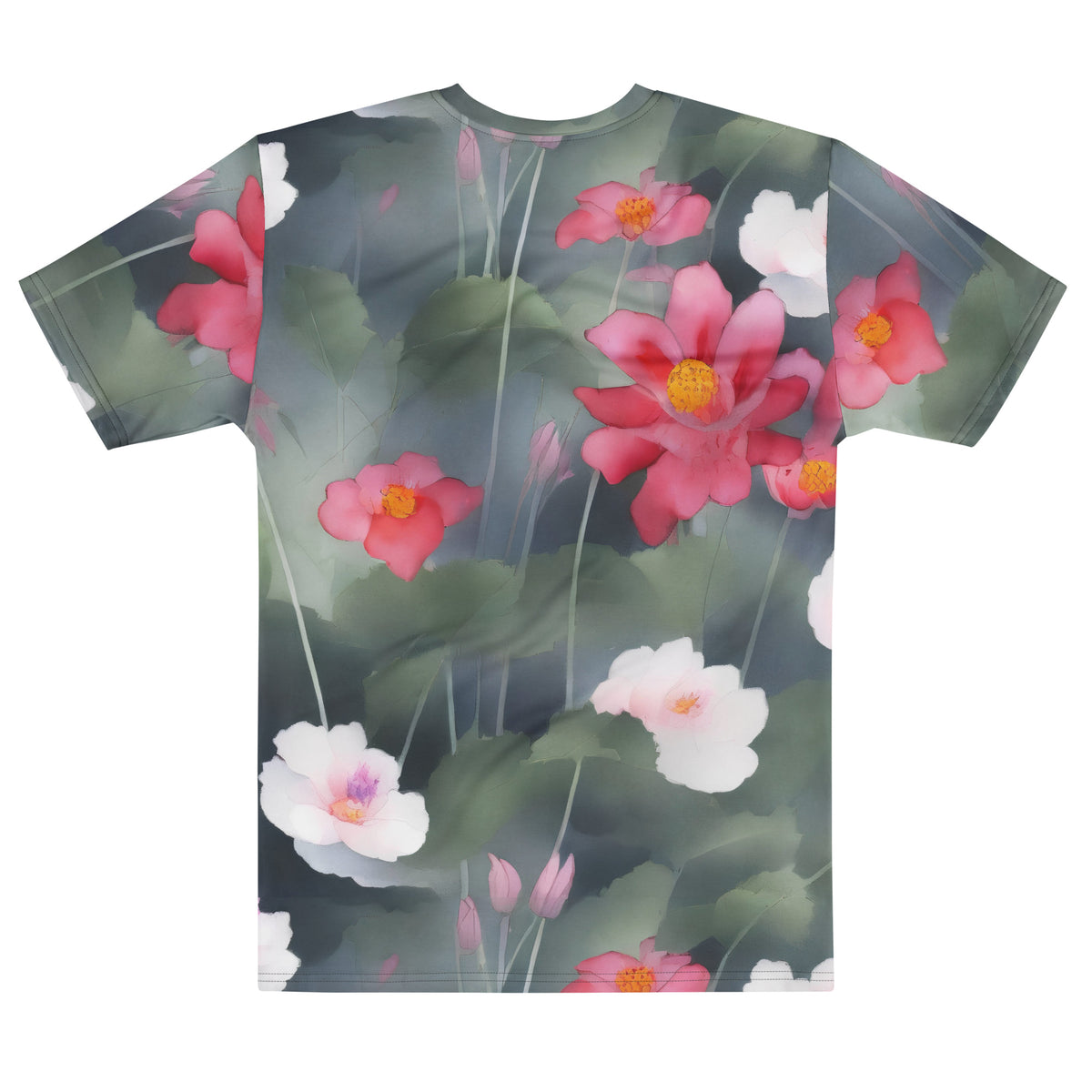 Men's Crew Neck T-Shirt - Petal Reverie
