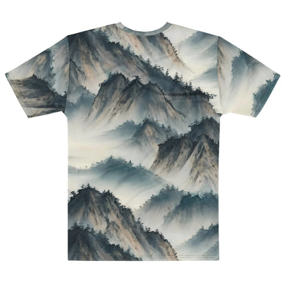 Men's Crew Neck T-Shirt - Misty Peaks