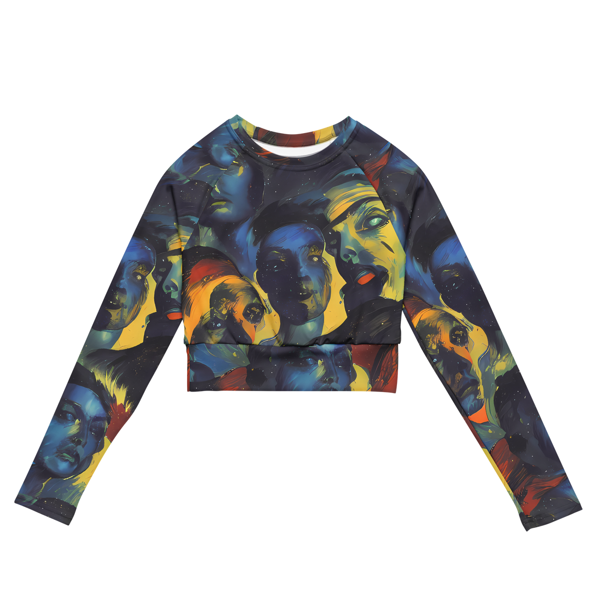 Long Sleeve Crop Top - Vivid Visage