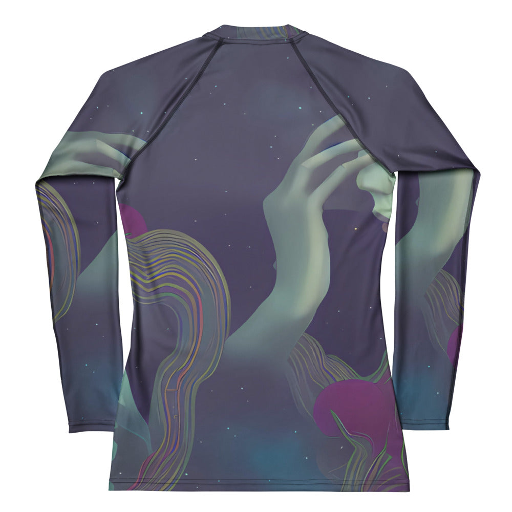 Women's Rash Guard - Ethereal Muse