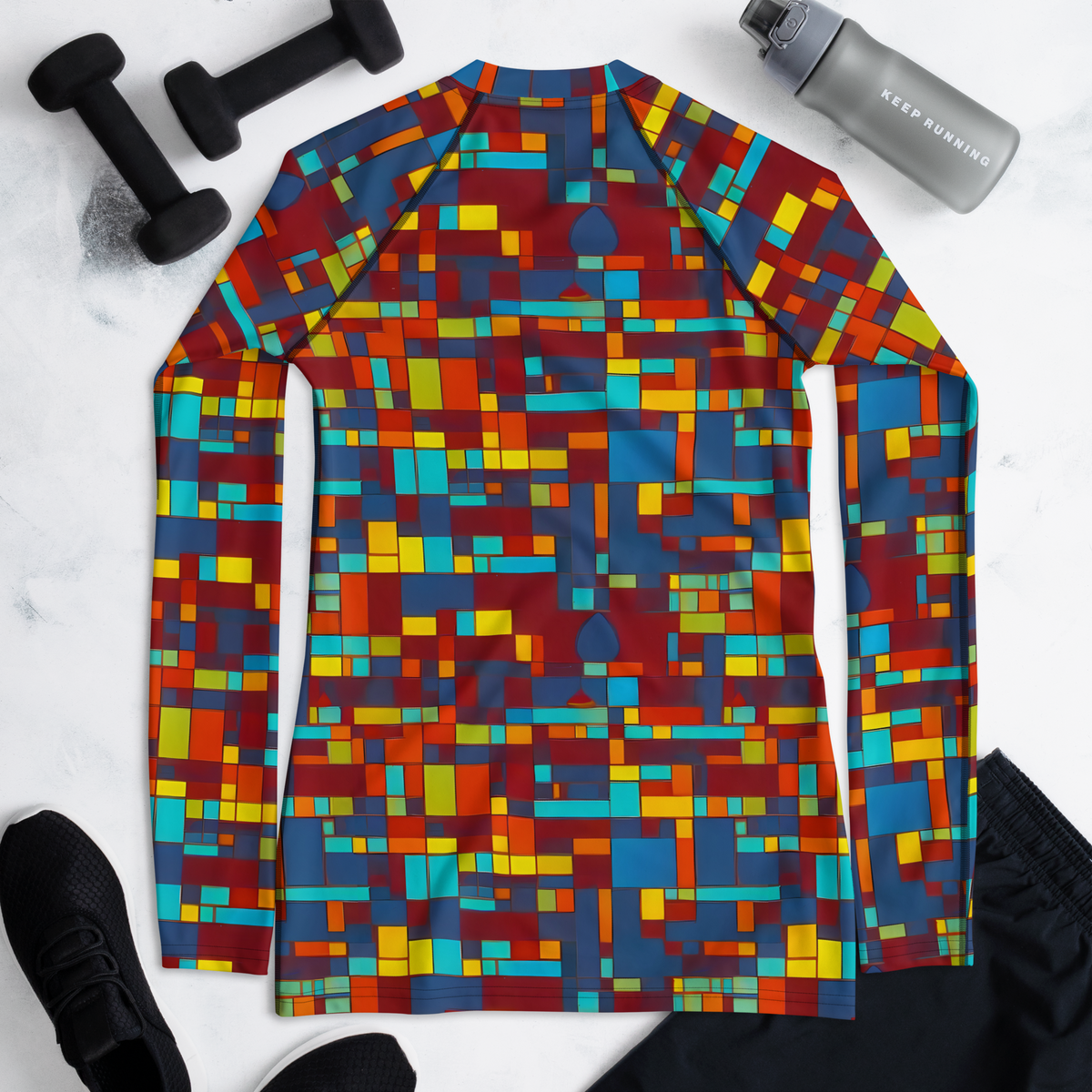 Women's Rash Guard - Astral Grid