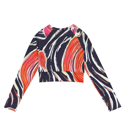 Long Sleeve Crop Top - Radiant Drift