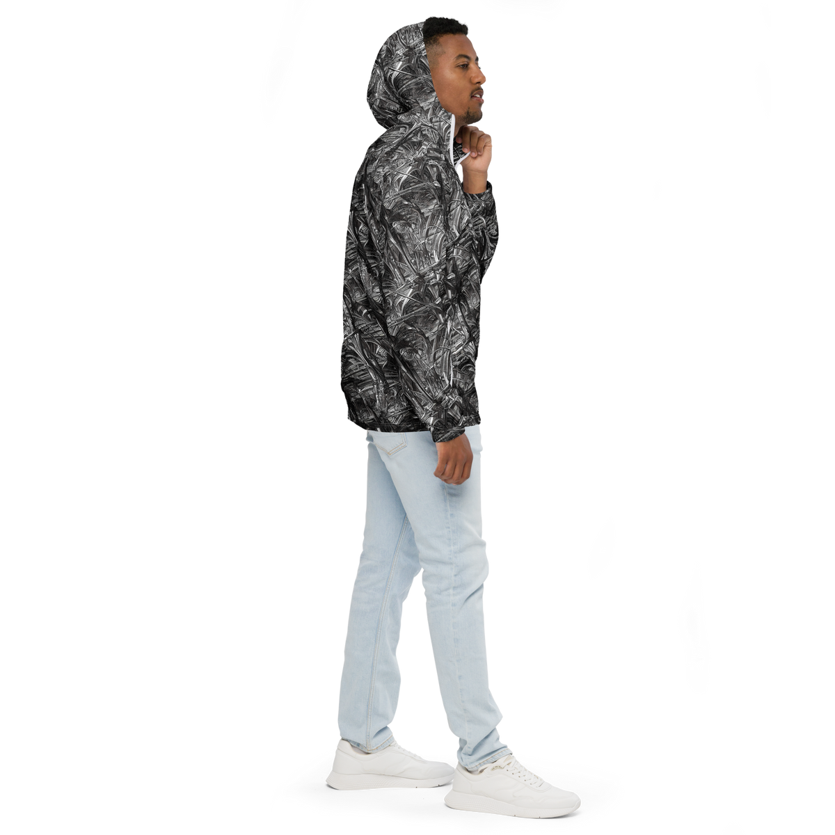 Men's Windbreaker - Gothic Whirlwind