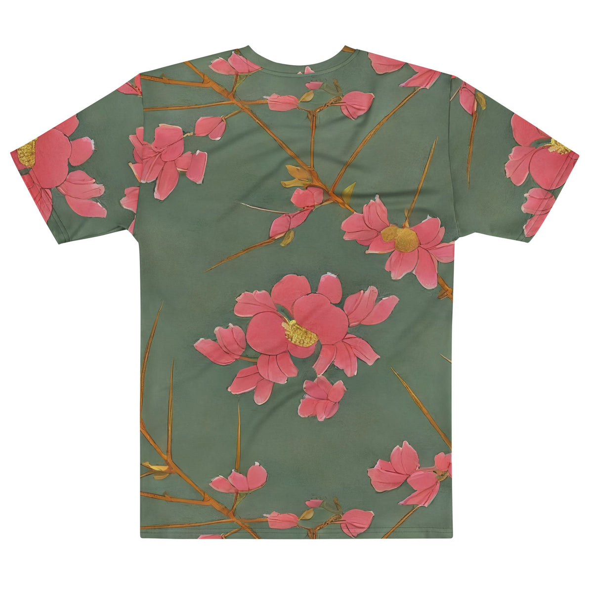 Men's Crew Neck T-Shirt - Petal Symphony