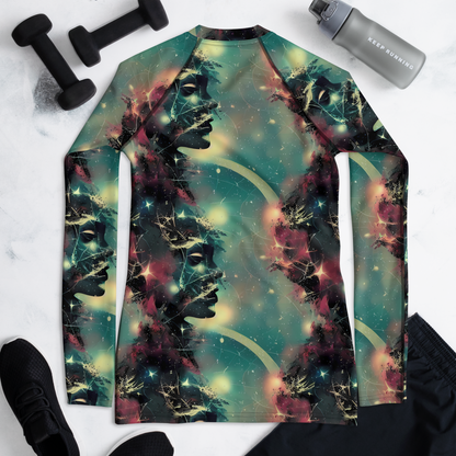 Women's Rash Guard - Galactic Serpent