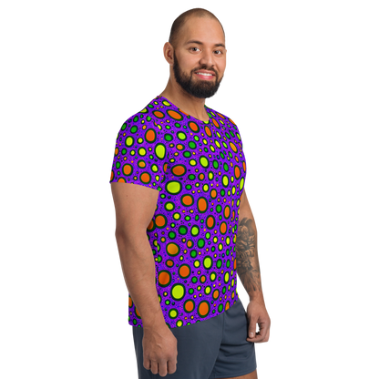 Men's Athletic T-Shirt - Luminous Bubbles