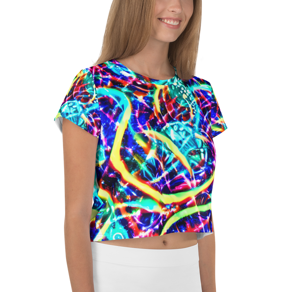 Women's Crop Tee - Fynesian Galaxy