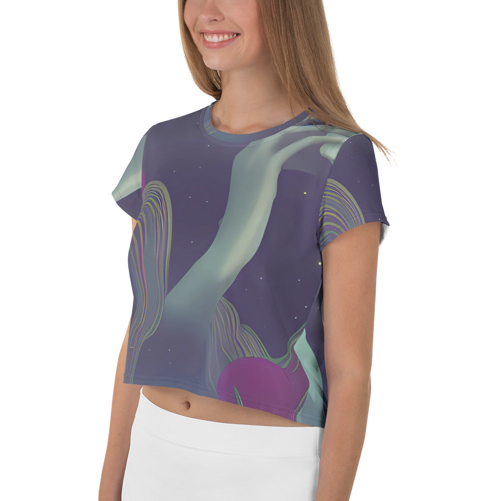 Women's Crop Tee - Ethereal Muse