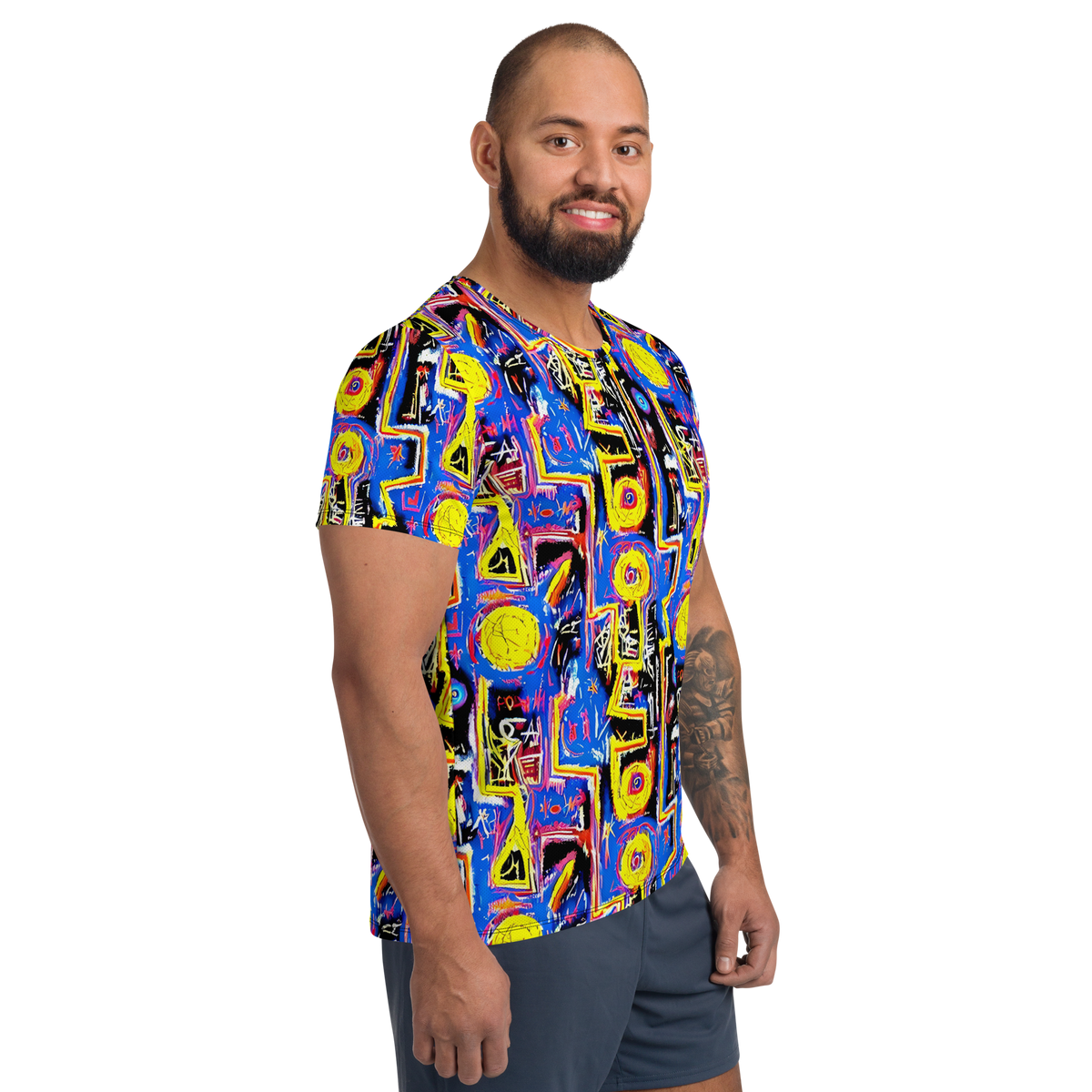 Men's Athletic T-Shirt - Radiant Mayhem