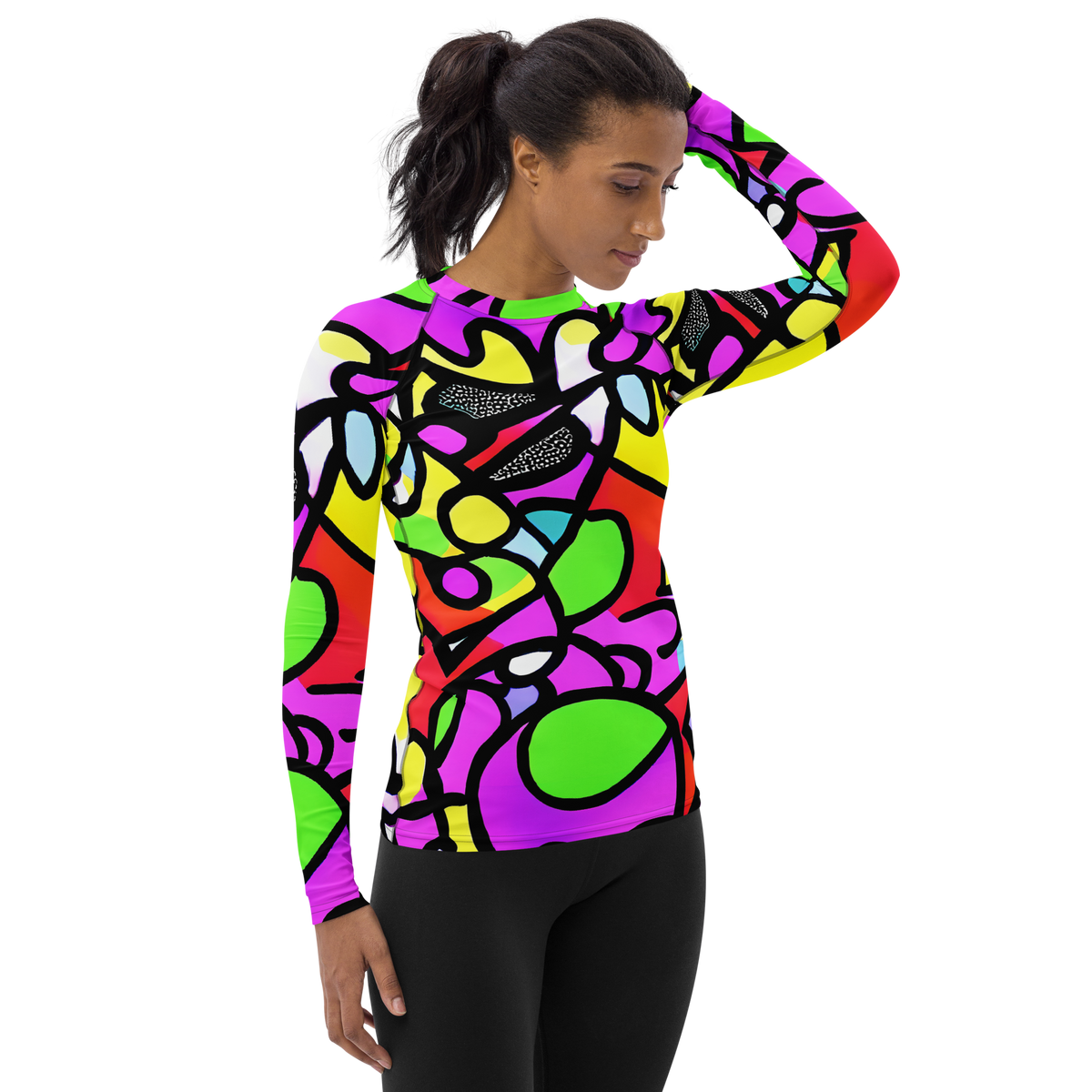 Women's Rash Guard - Vivid Serenade